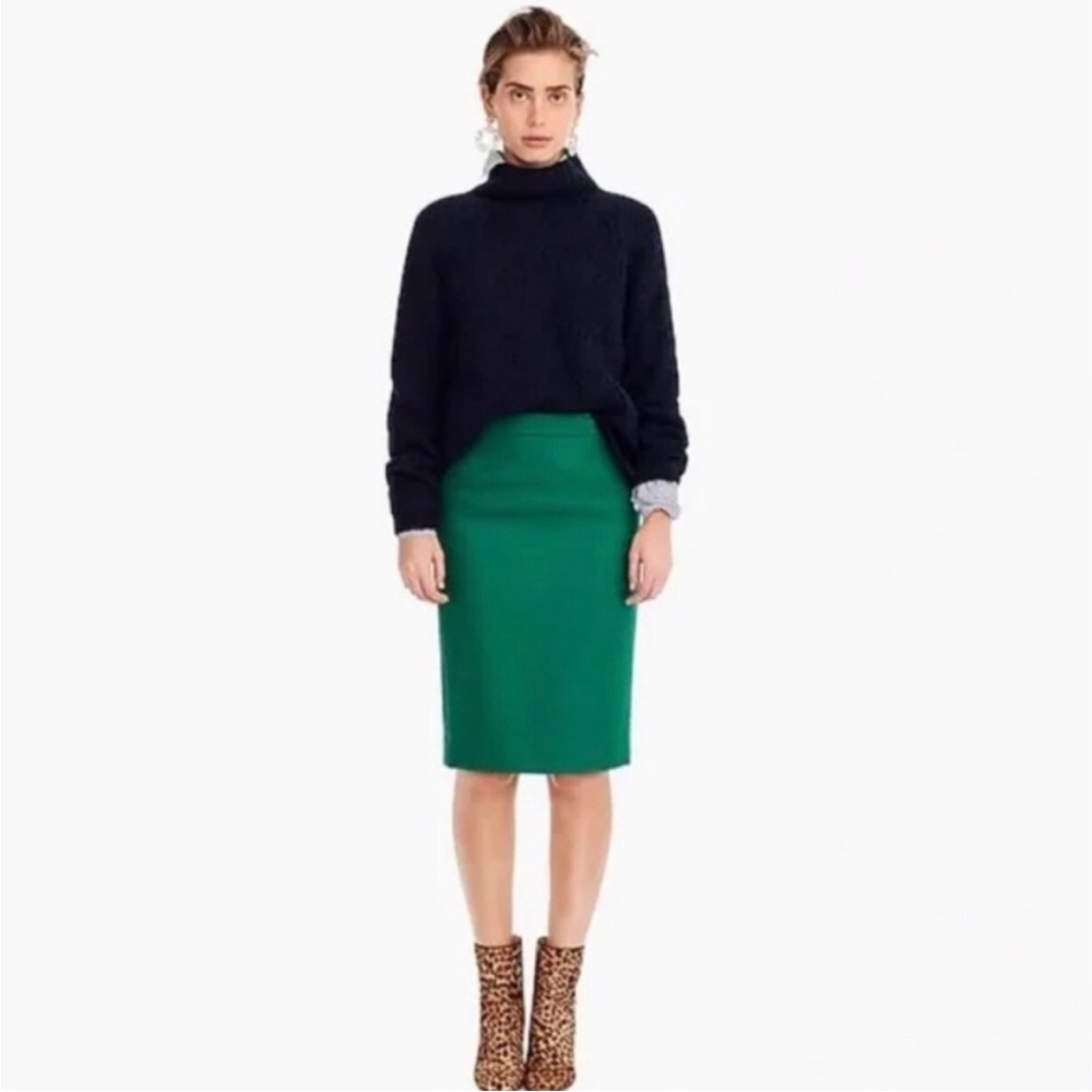 J. Crew No. 2 Pencil Skirt | Size 4 | Retro Jade